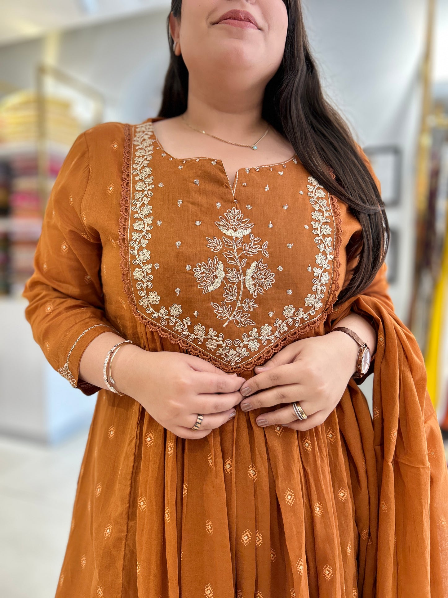 Ritu Anarkali cotton Suit