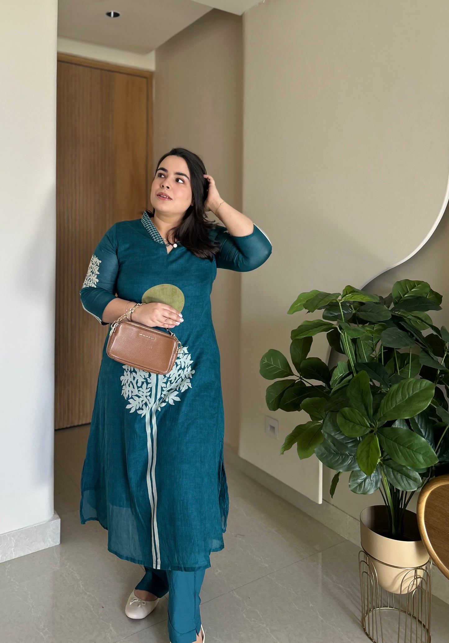 Teal Heritage Kurta Set