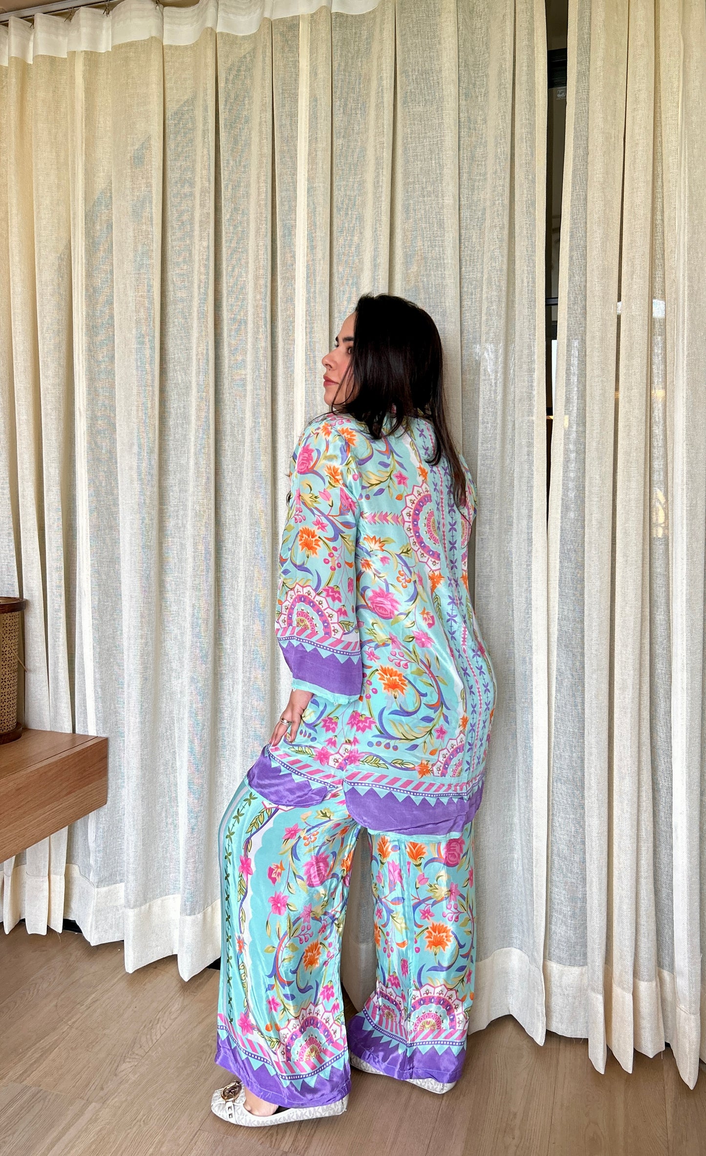 Aqua Bloom Pastel Co-ord